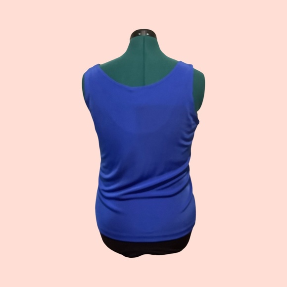 EASYWEAR BY CHICO’S - SHELL  & SWEATER SET - SIZE 2 - SAPHIRE BLUE - Picture 4 of 4